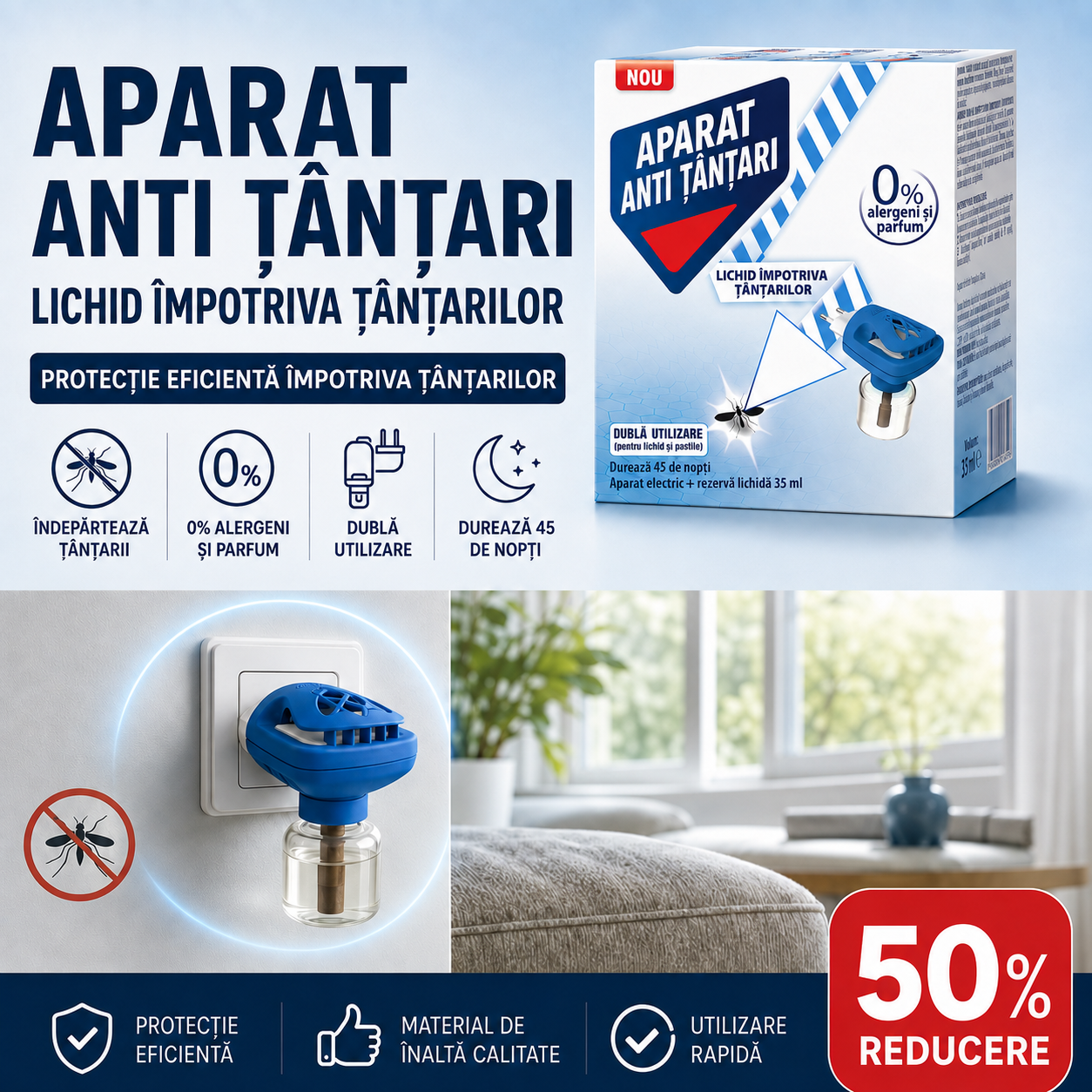 Aparat AntiȚânțari cu lichid (PROTECȚIE 45 de zile)