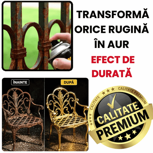 Spray Auriu lucios 18 kt. GoldX 450ml pentru orice suprafața