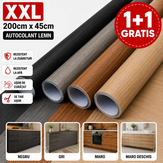 Autocolant Lemn XXL  (2mx45cm) 1 + 1 GRATIS