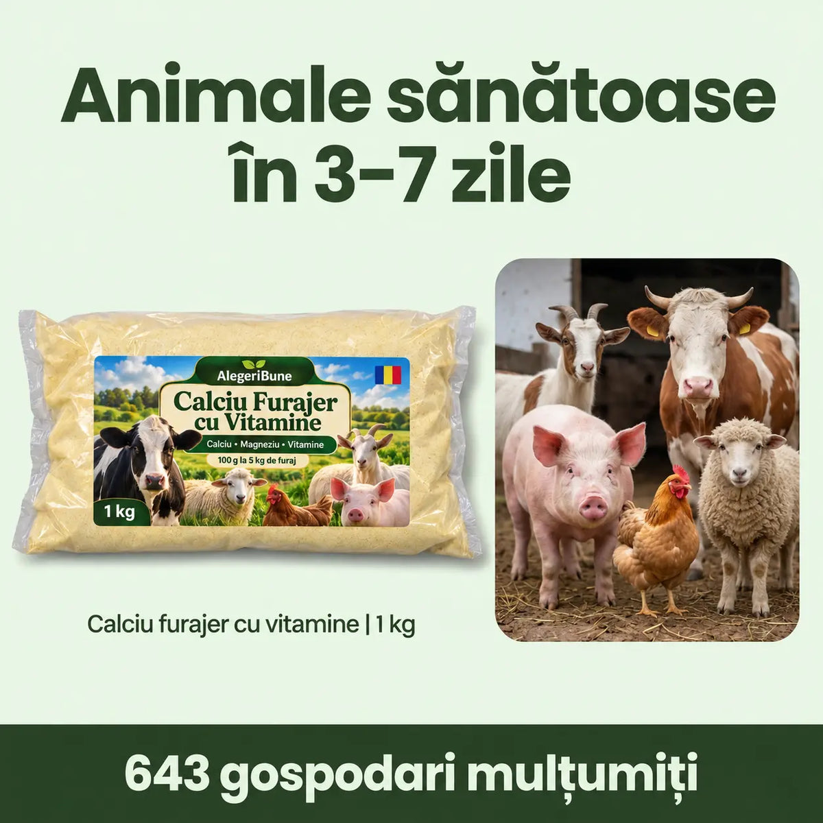 Calciu furajer cu vitamine