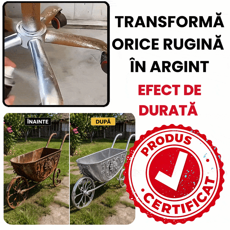 Spray Argintiu lucios SilverX 450ml pentru orice suprafața